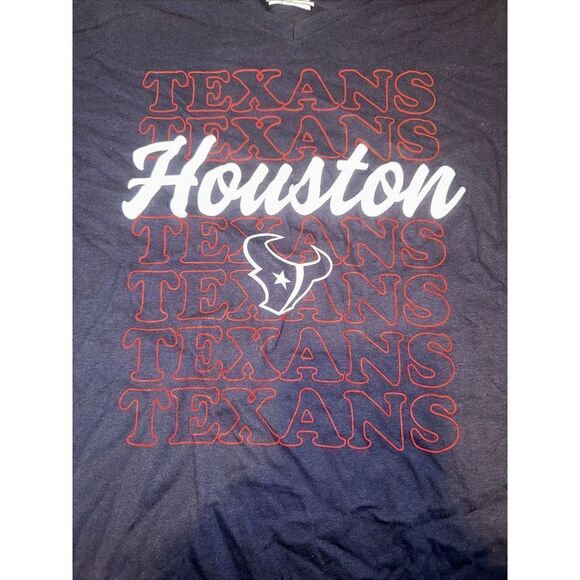 Houston Texans T Shirt Womens 2XL NFL Apparel Short Sleeve VNeck. Nwt. O - Picture 2 of 6